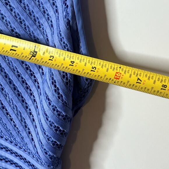 J.CREW PERIWRINKLE EYELET LACE FIT‎ & FLARE DRESS SIZE 0 - Picture 6 of 8